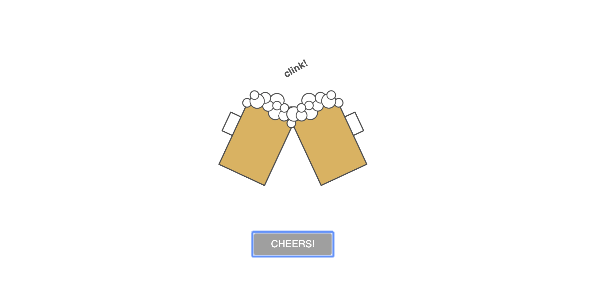 screen shot of virtual cheers website